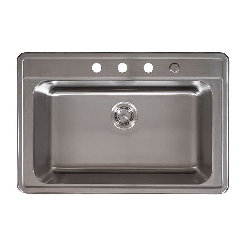 Overmount Single Bowl 33×22