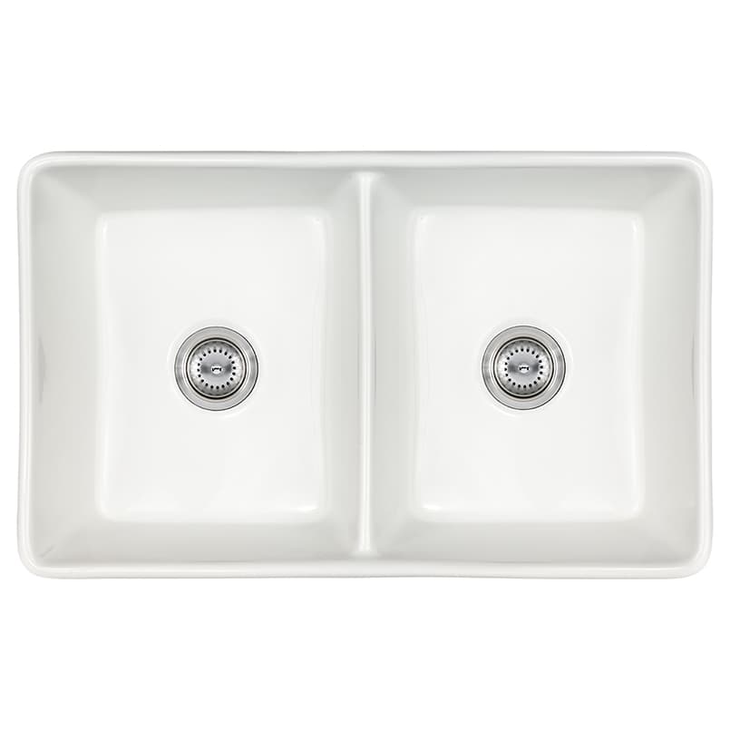 Fireclay Farmhouse Double Bowl 50/50 32×20