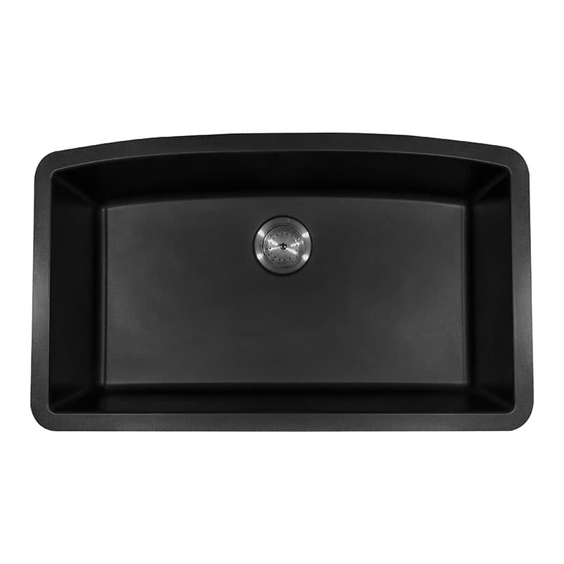 Black Quartz Single Bowl 32×19
