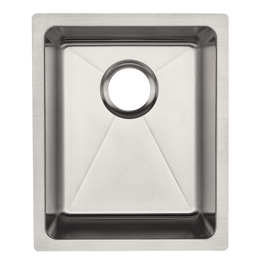 16G Square Stainless Steel Undermount 18×15 Bar Sink