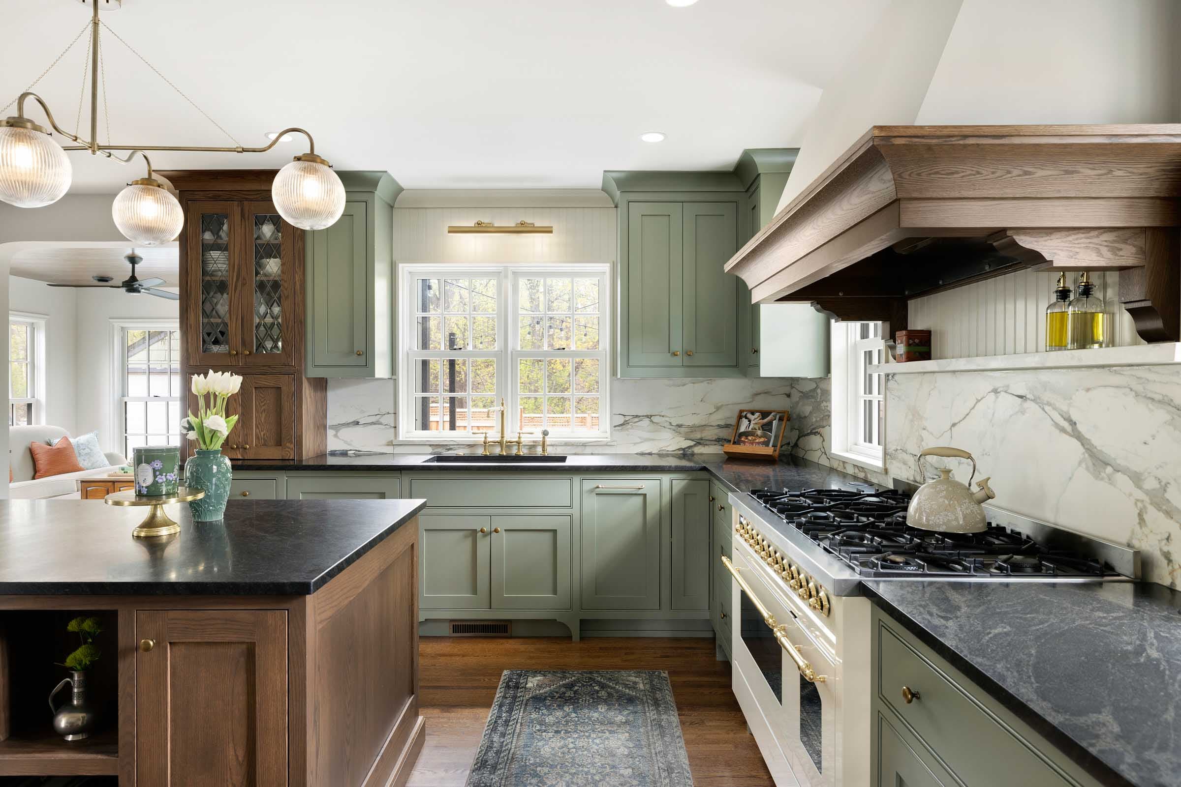Stone that anchors the room.